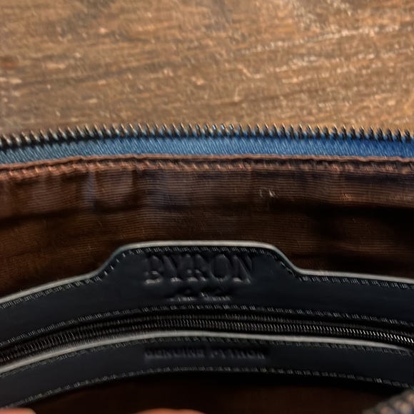 Byron New York Genuine Python Leather Crossbody - Picture 5 of 9